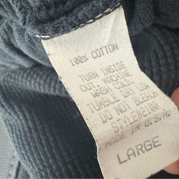 Fitigues waffle net black wide leg pants size large - Picture 5 of 5